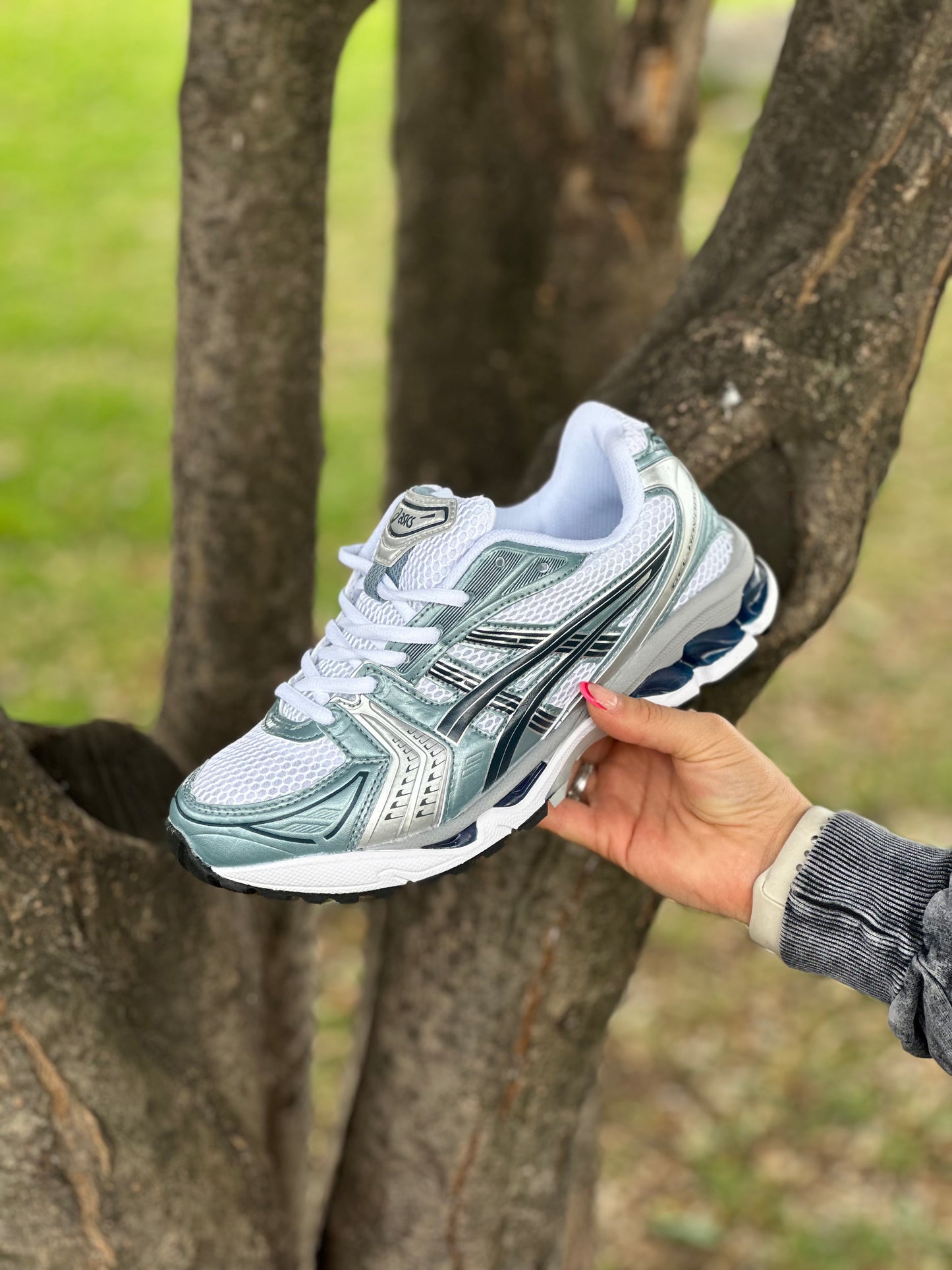 Asics Gel-Kayano 14 White Fjord Grey