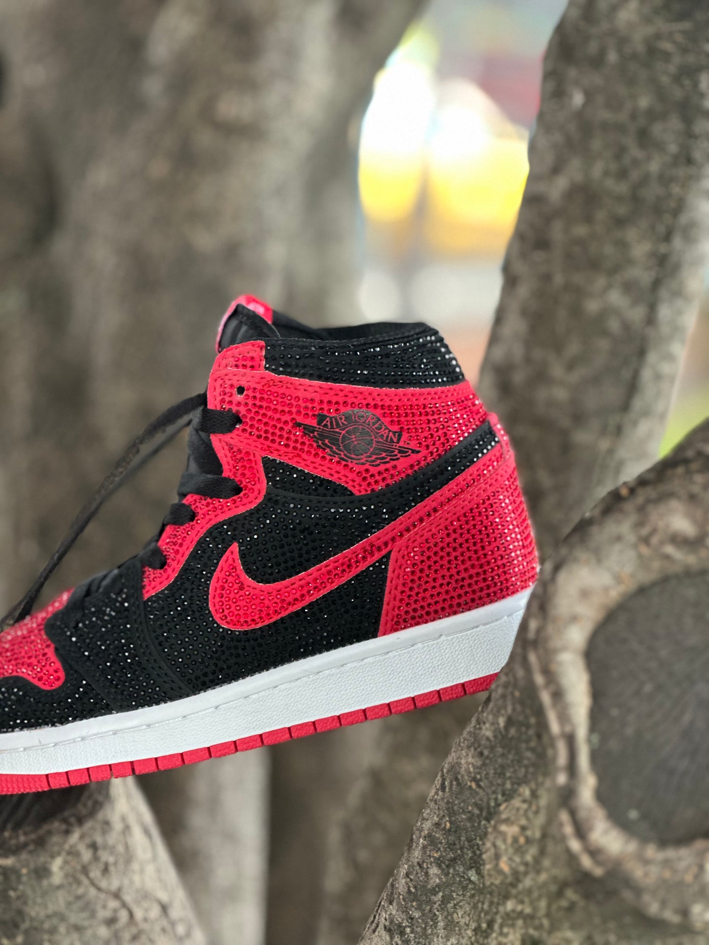 Air Jordan 1 Chicago Black Swarovski