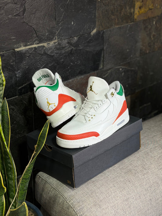 Air Jordan 3 Summit White And Pine Green
