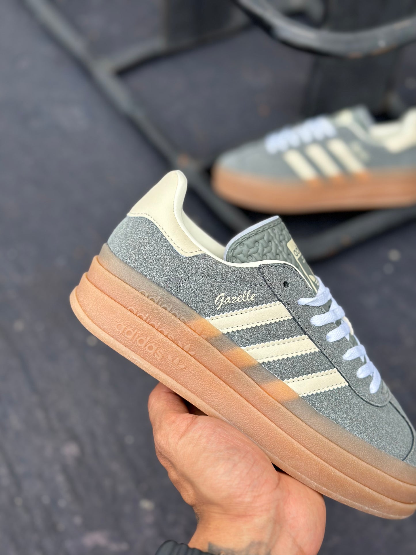 Adidas Gazelle Bold - Gris