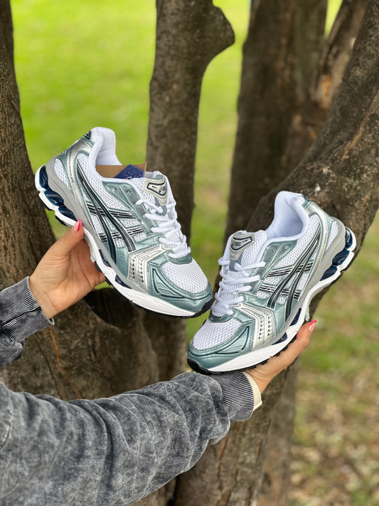 Asics Gel-Kayano 14 White Fjord Grey
