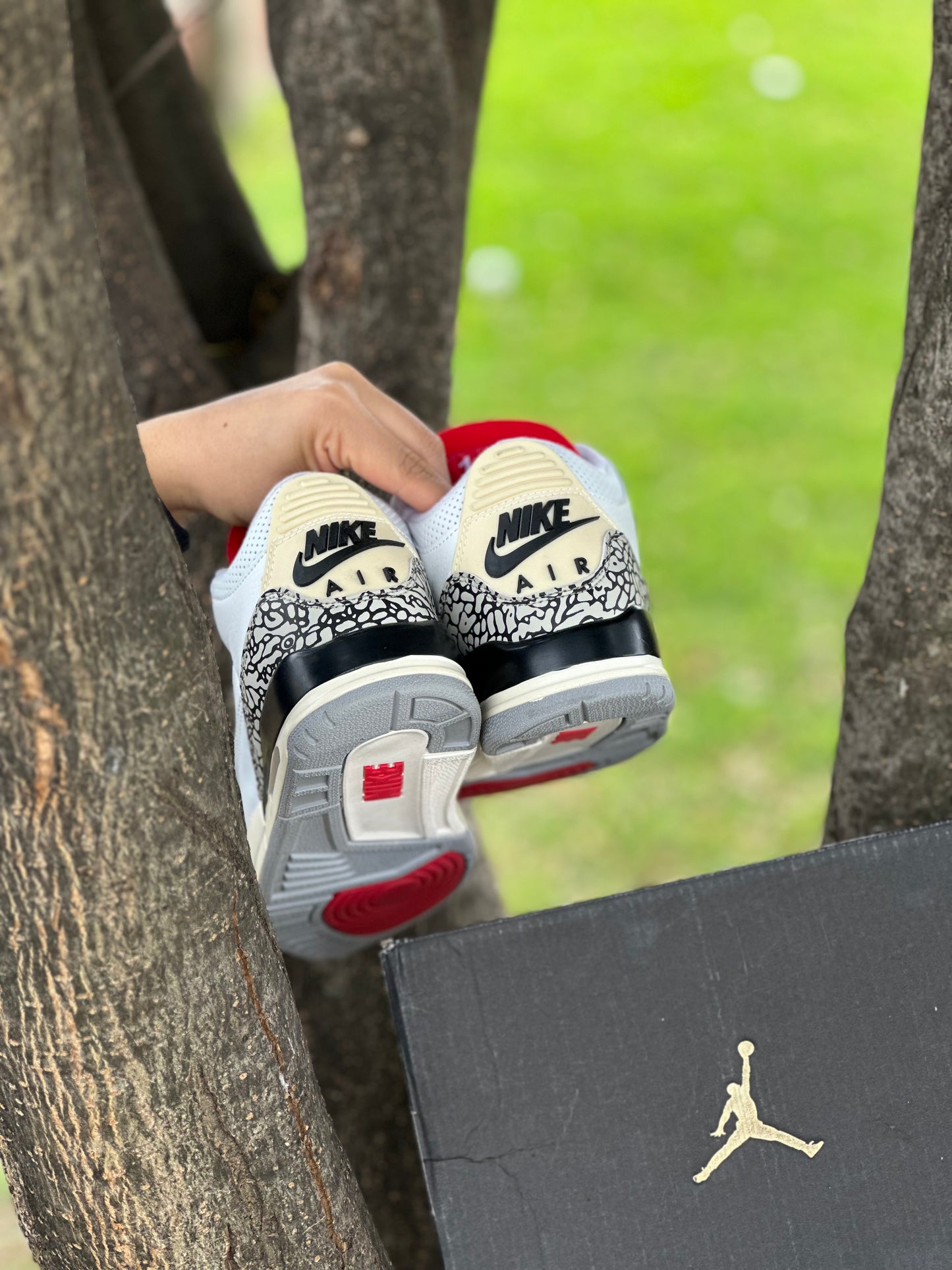 Air Jordan Retro 3 White Cement Reimagined