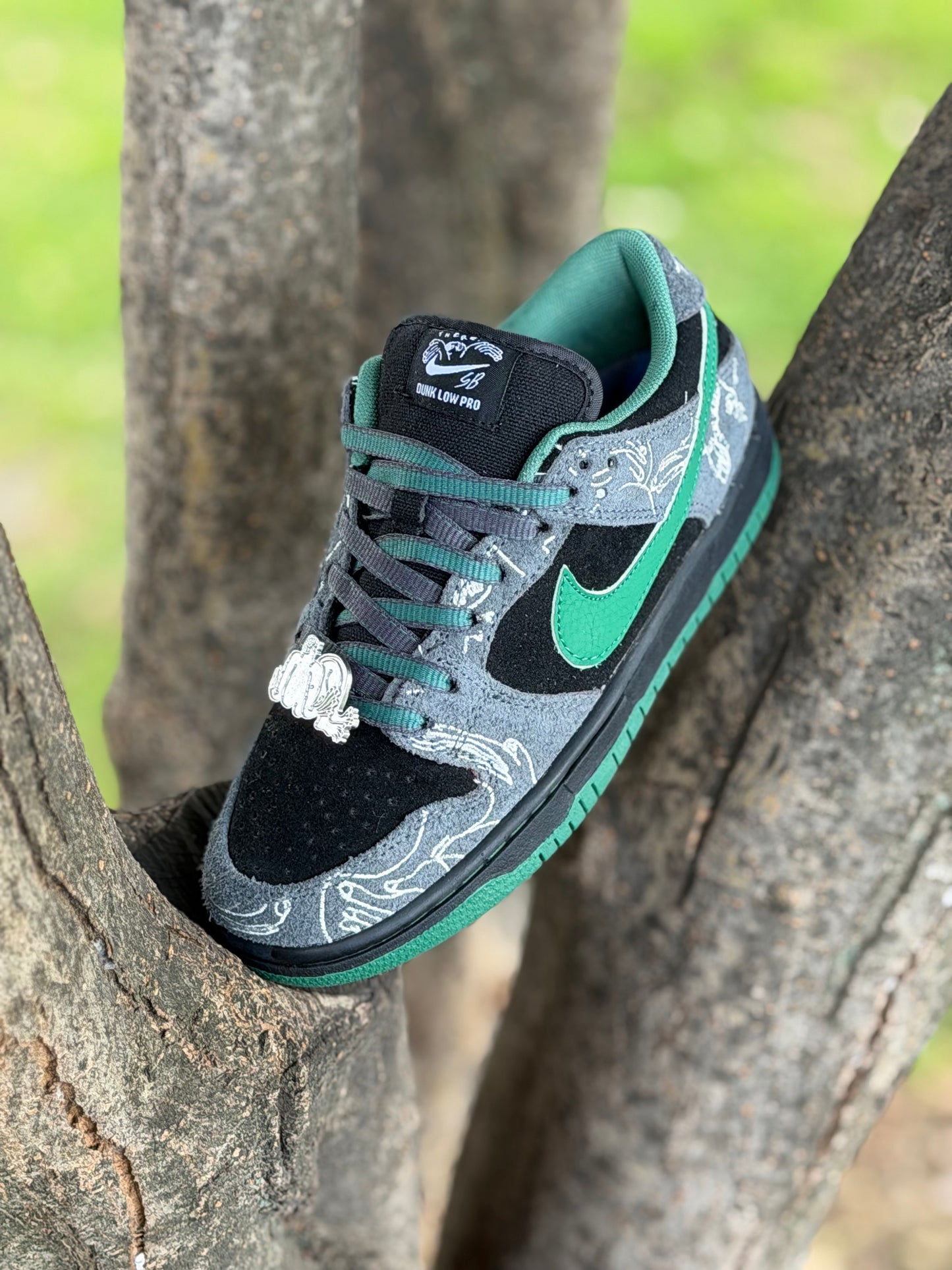 Nike Sb Dunk Low There Skateboards Green