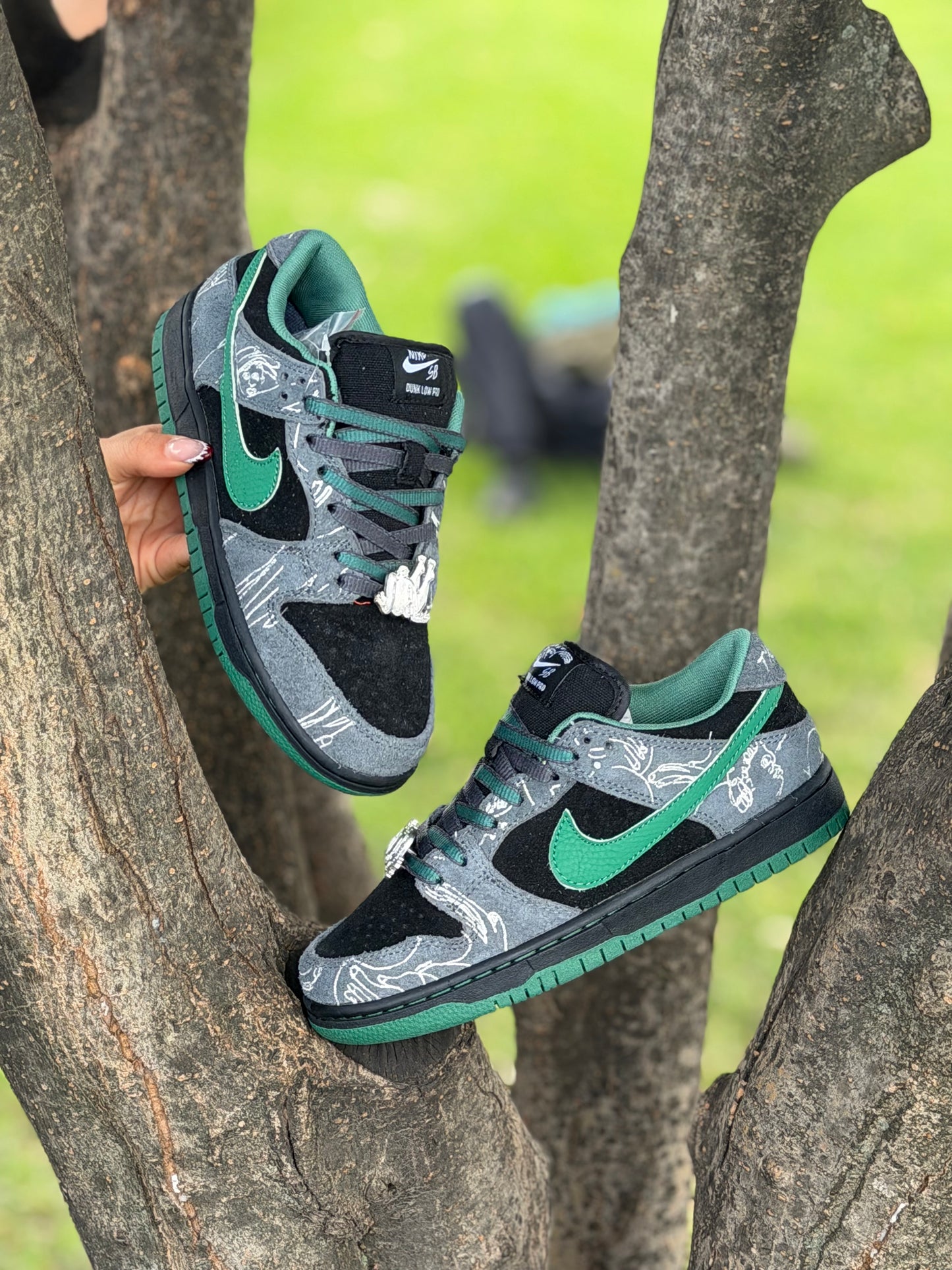 Nike Sb Dunk Low There Skateboards Green
