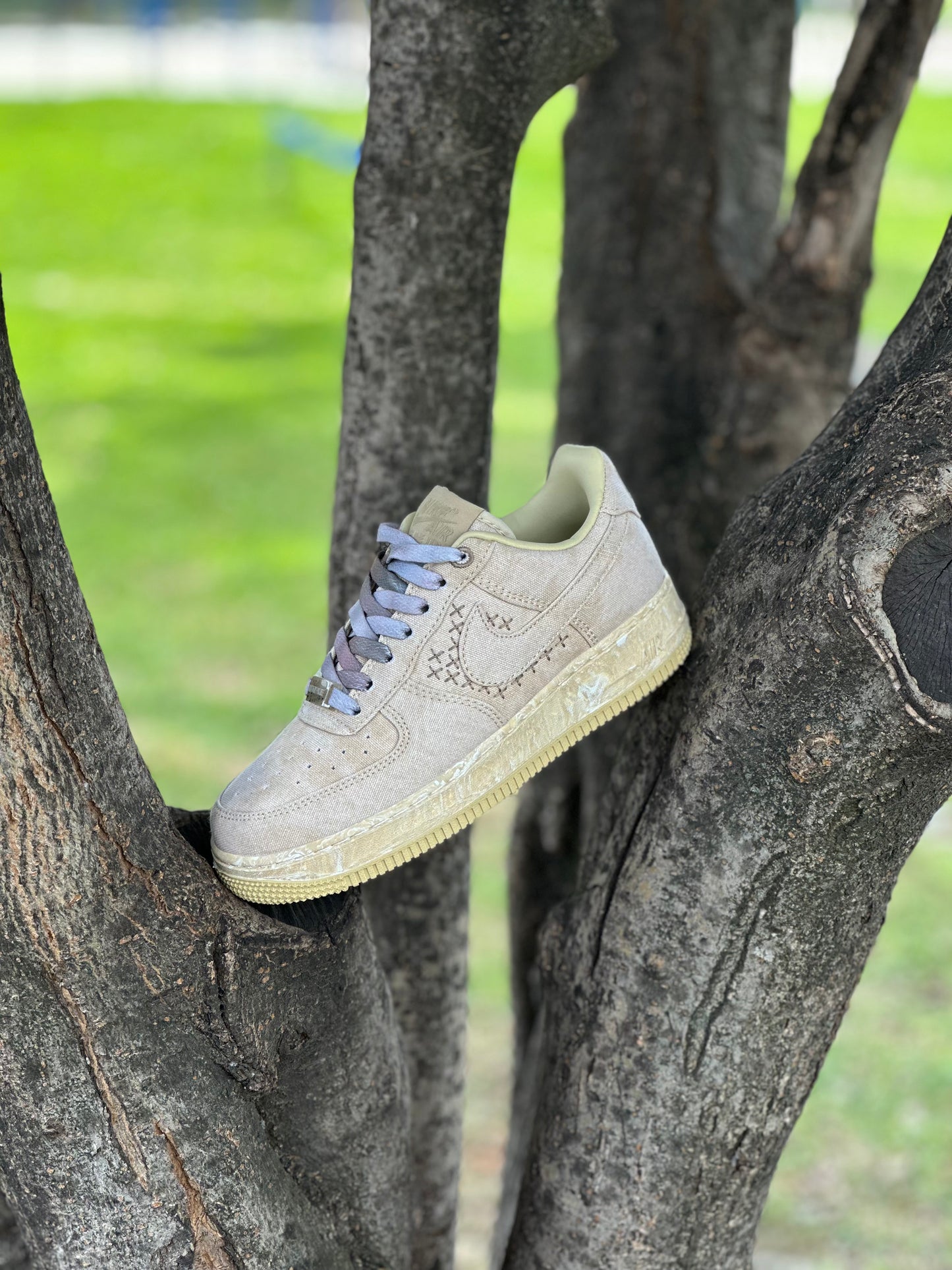 Nike Air Forcé 1 Low NAI KE TAN Canvas