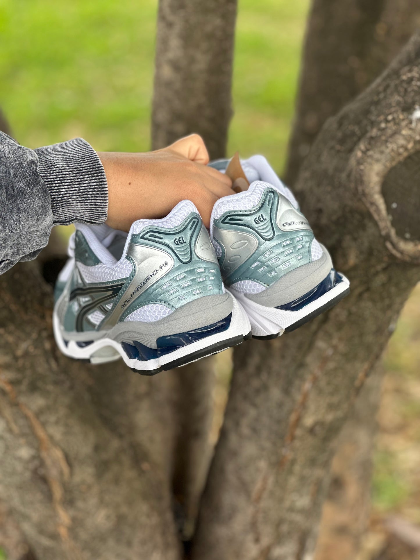 Asics Gel-Kayano 14 White Fjord Grey