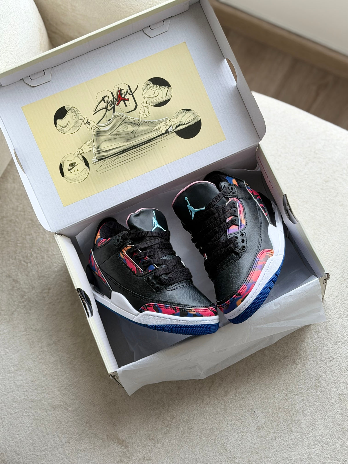 Air Jordan Retro 3 Spring Flowers