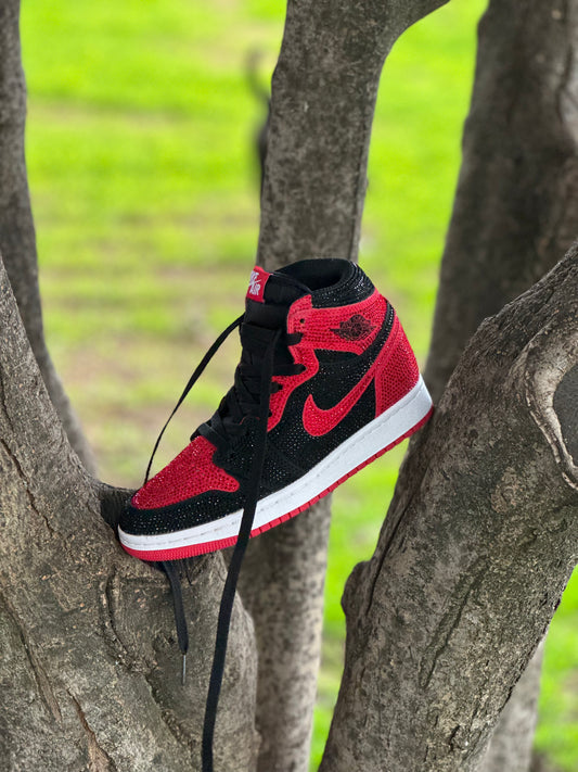 Air Jordan 1 Chicago Black Swarovski